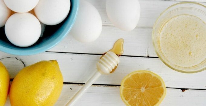 mascara de limão e ovo