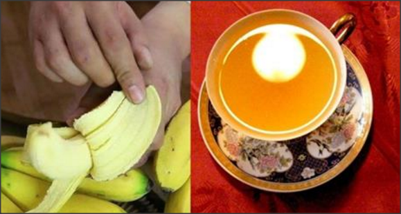 chá de banana para insônia