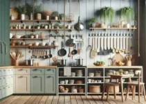 Dicas criativas para organizar cozinhas sem armários com estilo